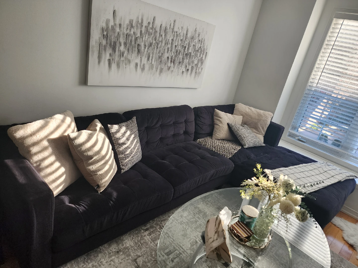 Black Sectional sofa - photo 4
