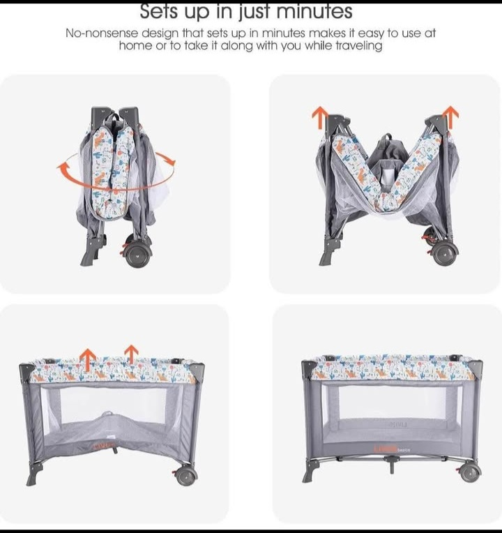 LIVINGbasics Portable Baby Playard and Changing Table - photo 2