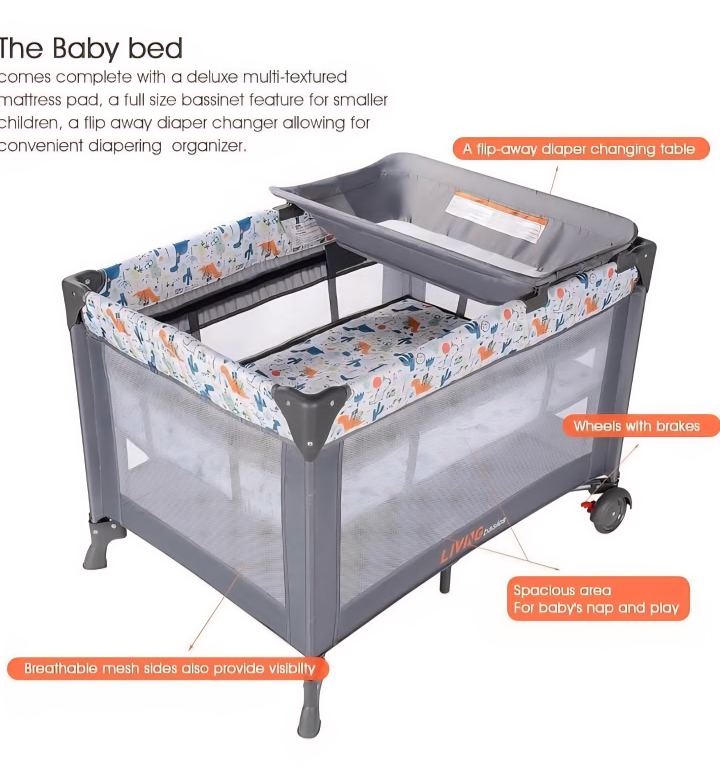 LIVINGbasics Portable Baby Playard and Changing Table - photo 4