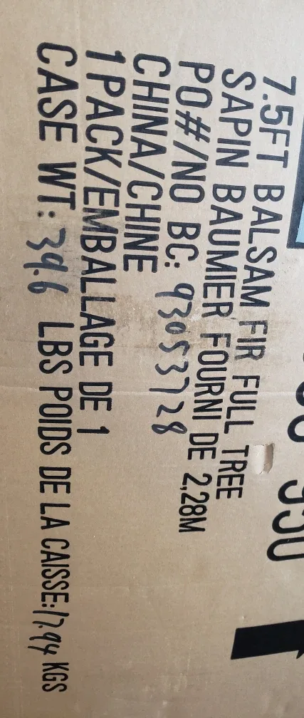 7.5ft Balsam Fir Full Christmas Tree image indicator(2)