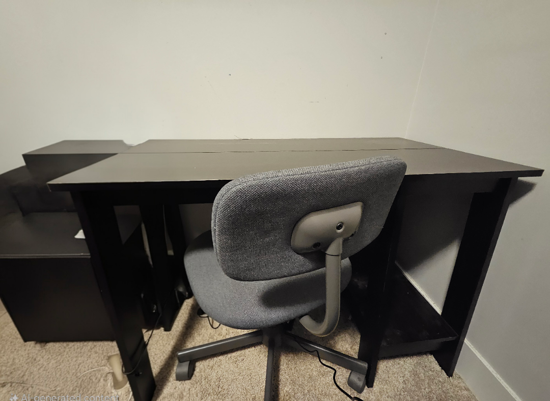 Move Out Sale - brown working desk