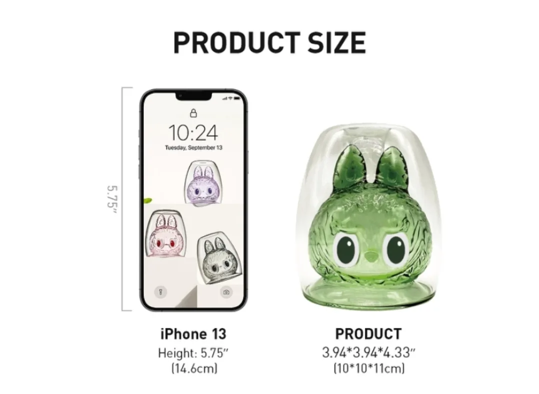 Pop Mart The Monsters Cheers! Double-Walled Glass🥕 image indicator(6)