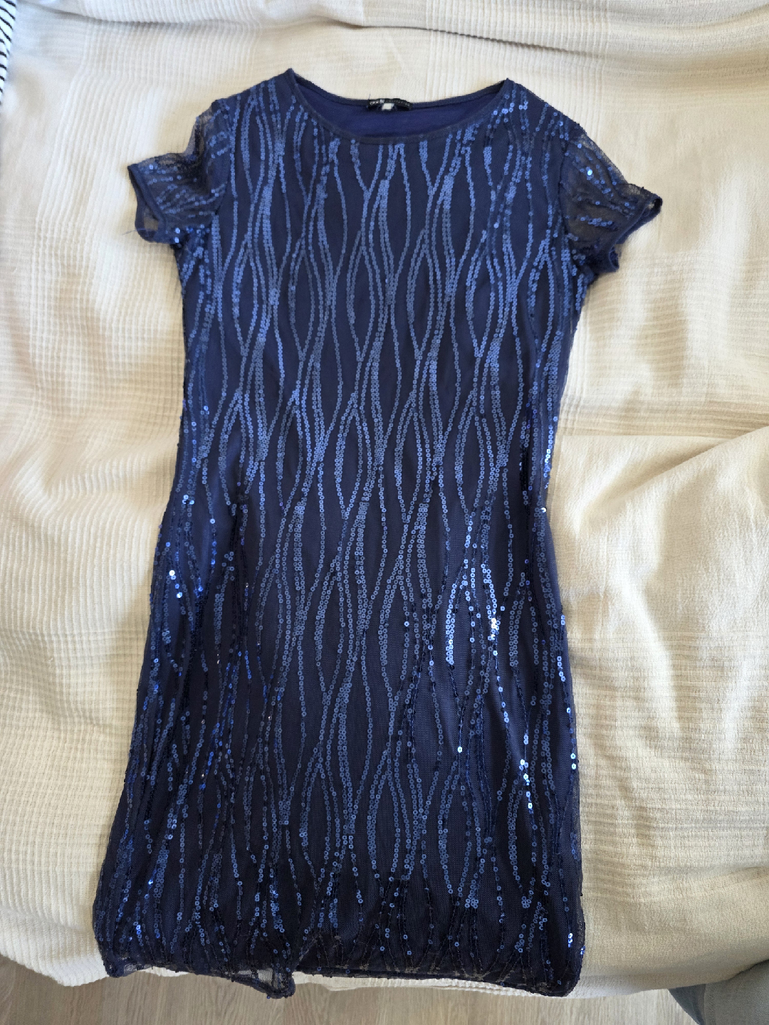 Oodji Collection Blue Sequin Dress