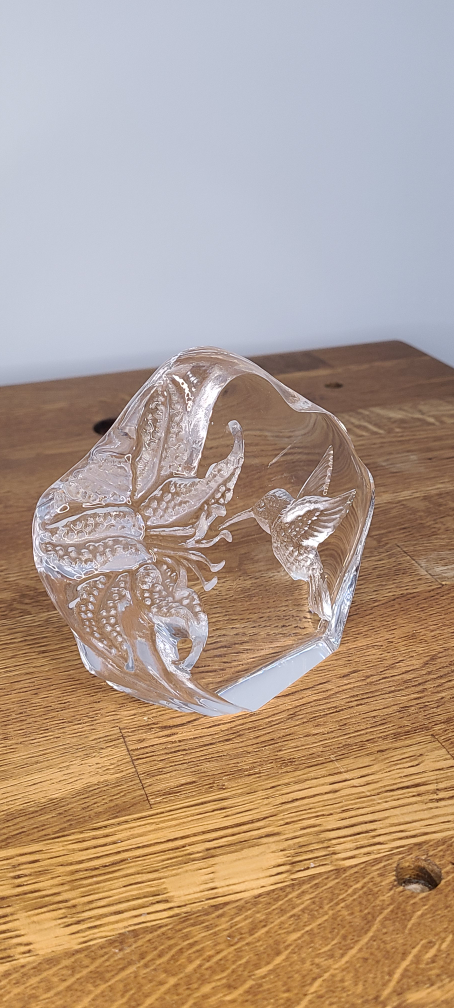 Crystal Hummingbird & Flower Figurine - photo 5
