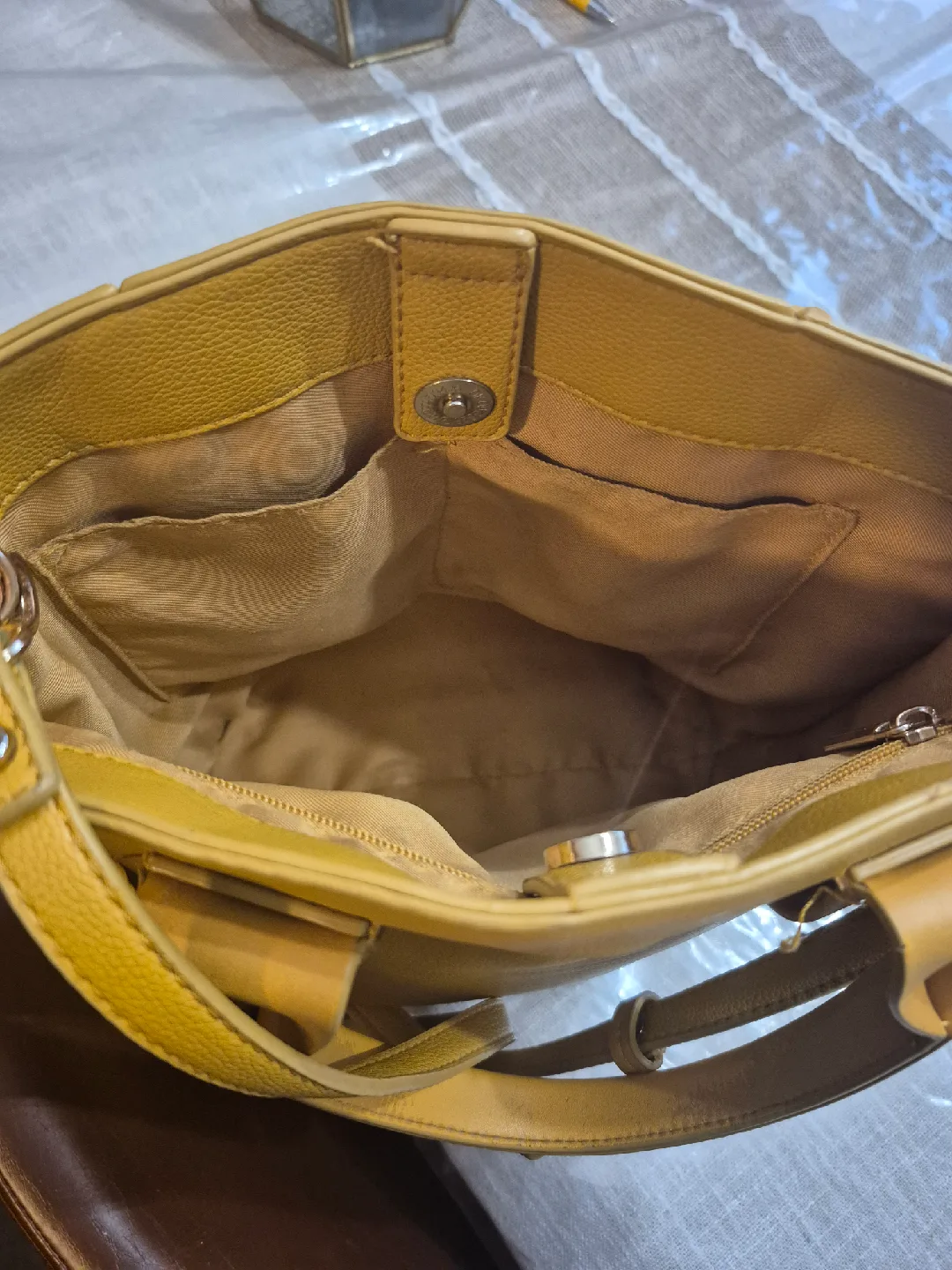 Love & Lore Yellow Satchel Bag image indicator(2)