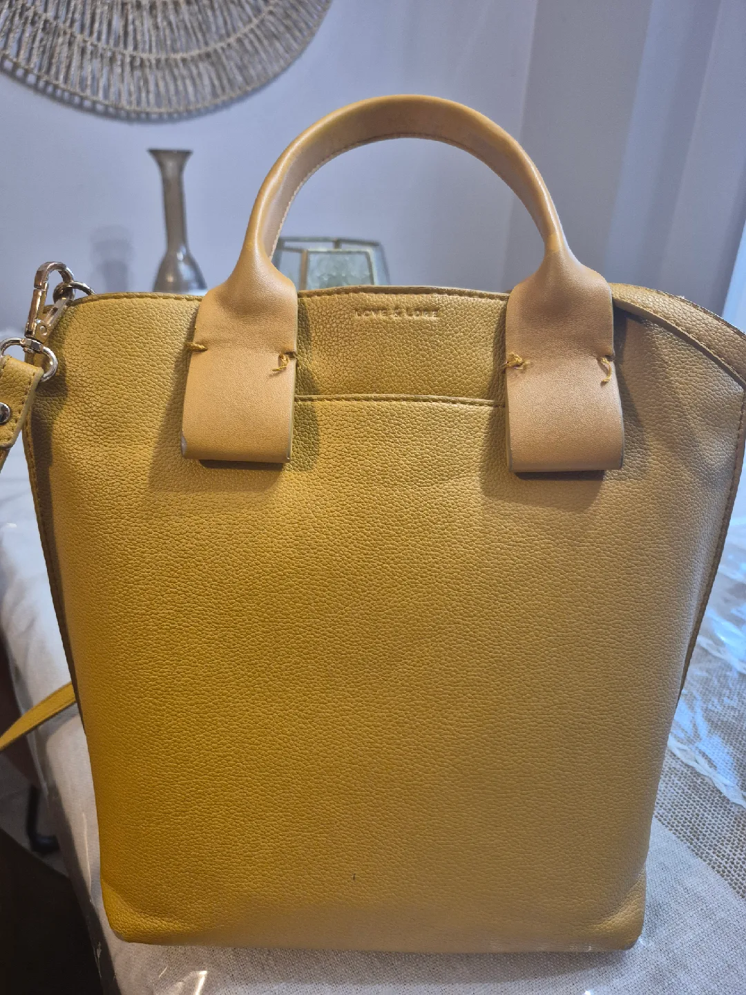 Love & Lore Yellow Satchel Bag image indicator(4)