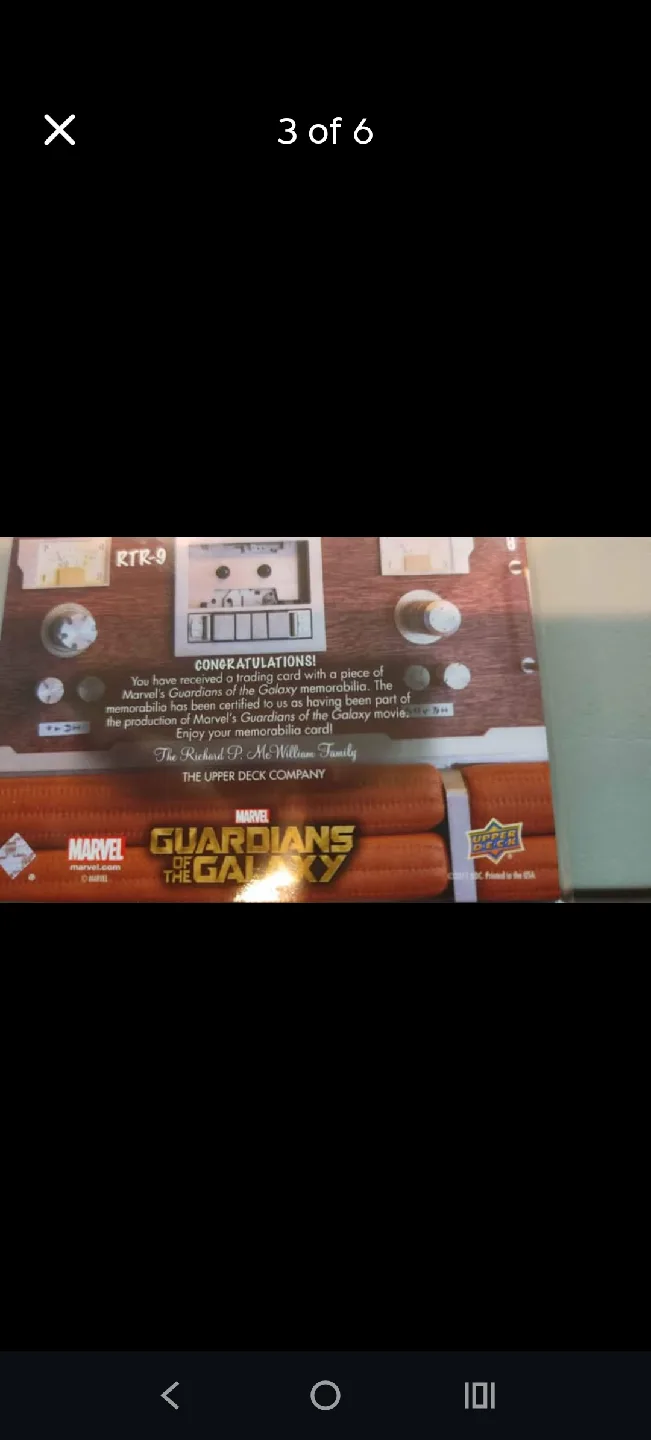 Marvel Guardians Galaxy Yondu Upper Deck Card image indicator(6)