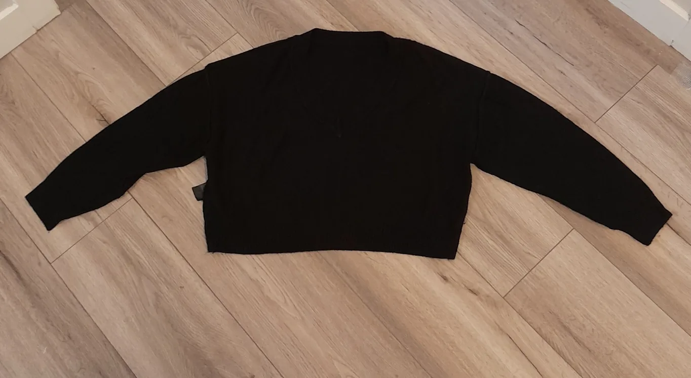 Black Knit Sweater - Size L
