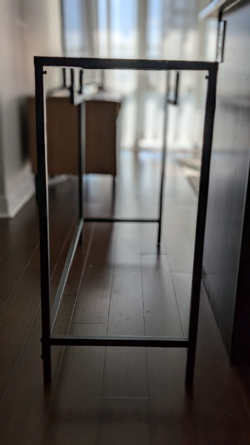 Glass Top Console Table - photo 5
