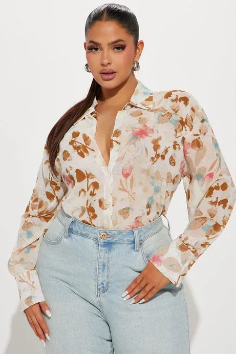 Fashion Nova Floral Print Blouse image indicator(3)
