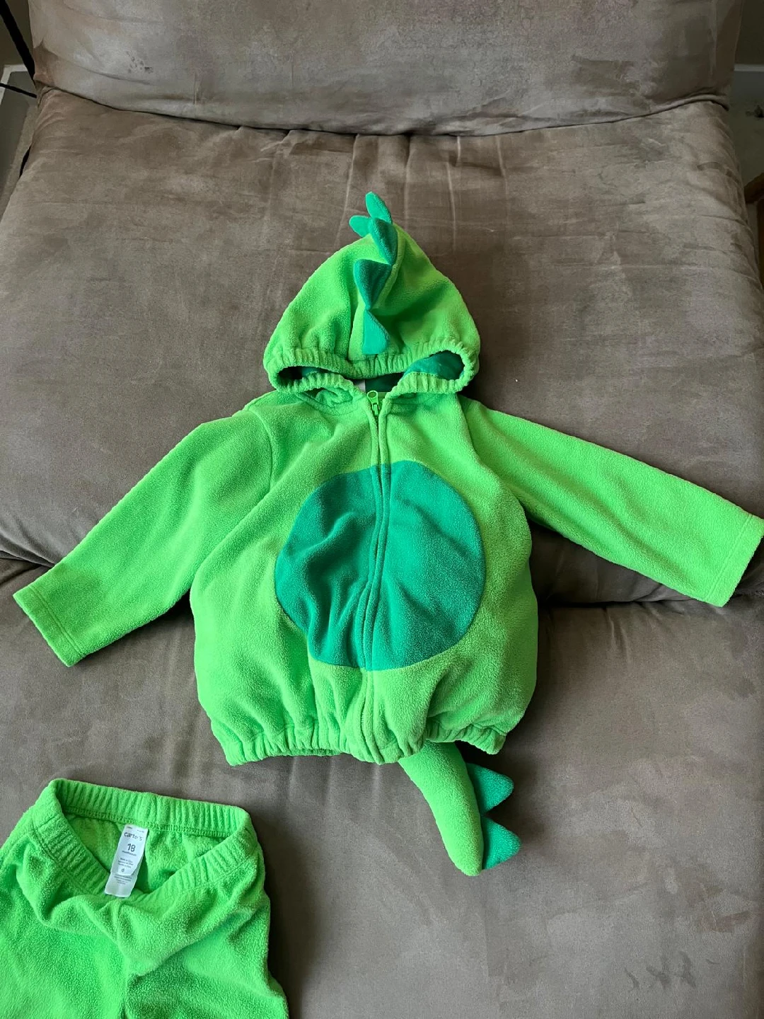 Carter's Green Dinosaur Costume - Size 18 Months