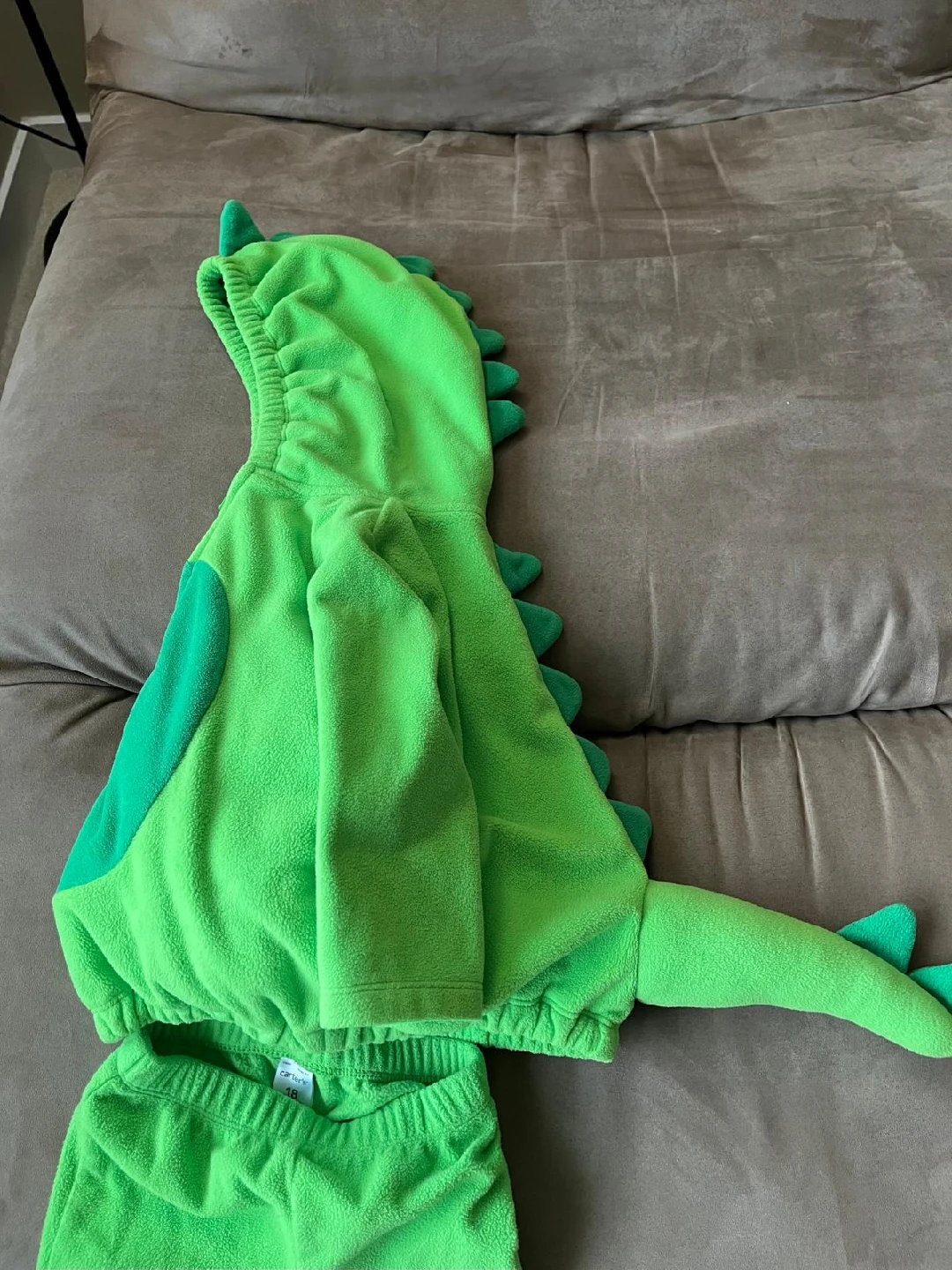 Carter's Green Dinosaur Costume - Size 18 Months - photo 3