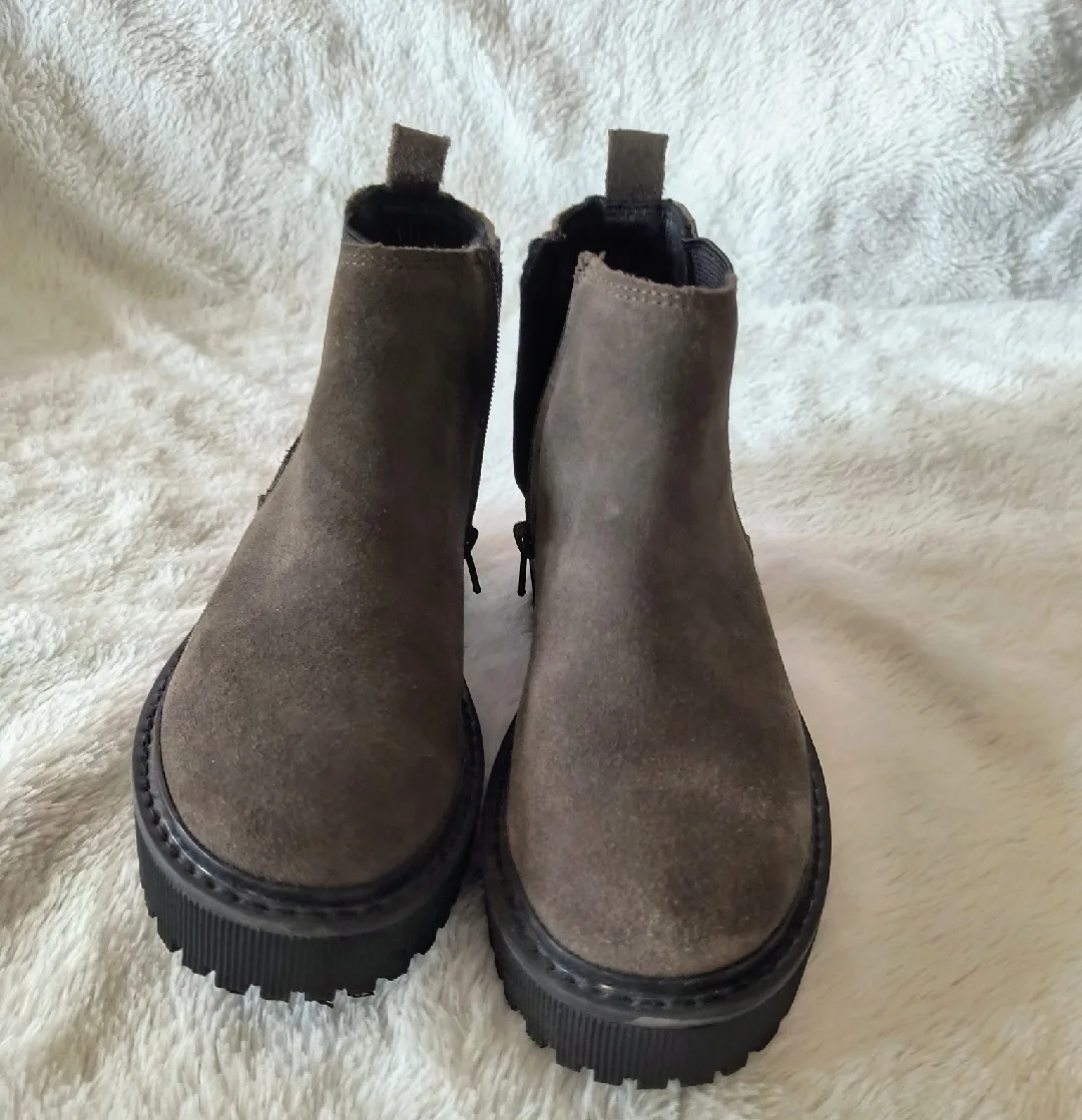 Zara green Ankle Boots Size 31 image indicator(5)