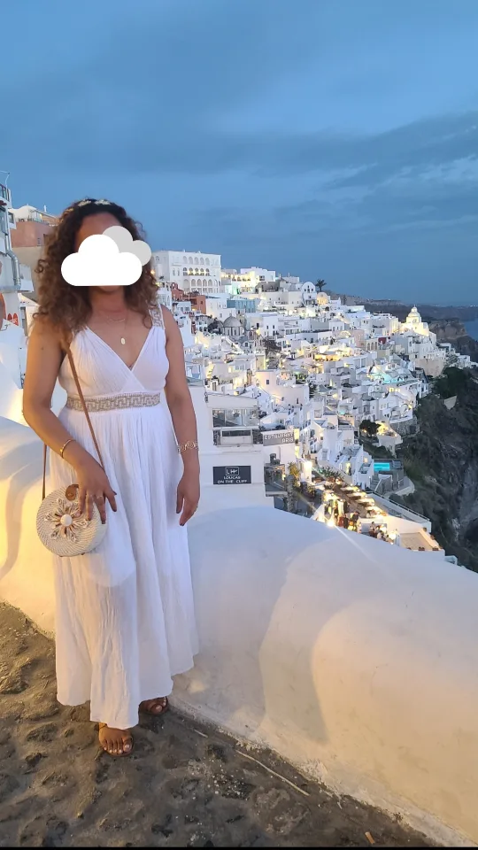 Ethereal long white Greek goddess dress came from Greece image indicator(3)