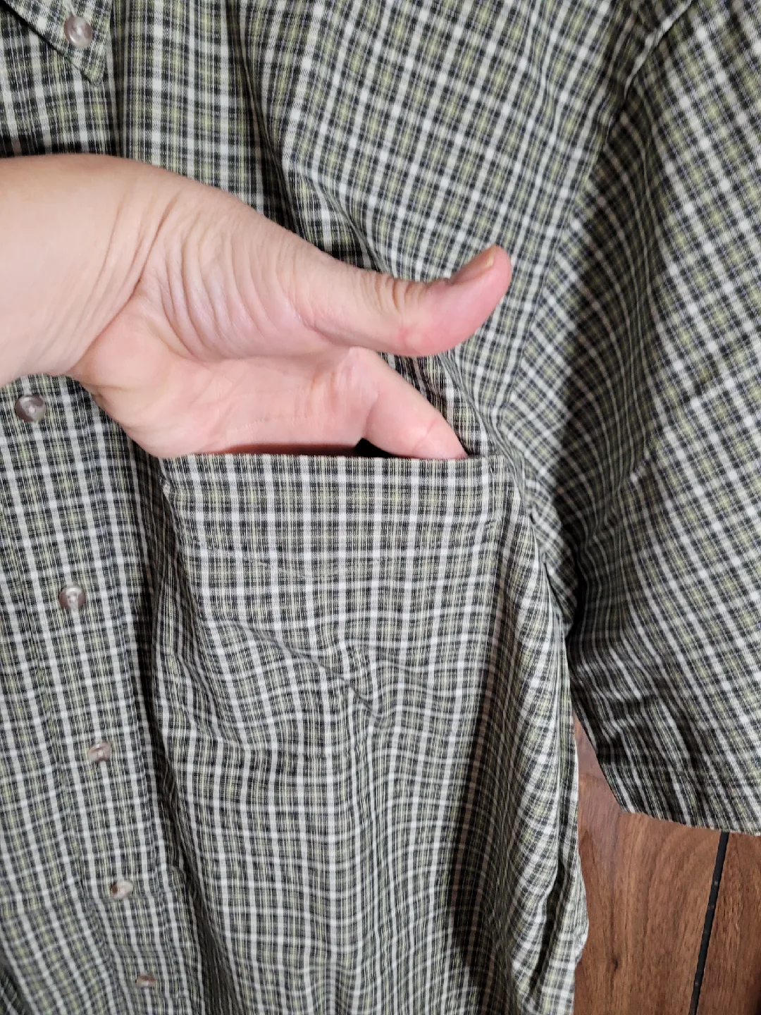 Khaki's by Arrow Plaid Short Sleeve Shirt - XL image indicator(3)