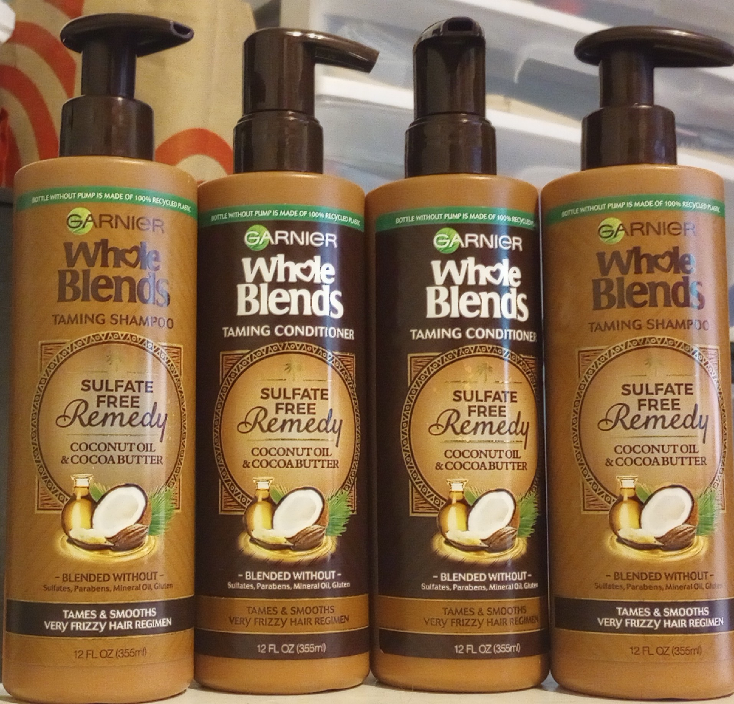 Garnier Whole Blends Remedy Coconut Oil Sh/Cond. - 4 for $12
