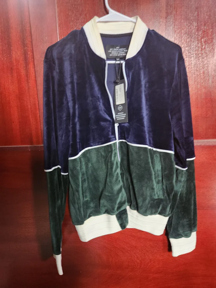 Get Fresh Company Velour Bomber Jacket - Size S image indicator(3)