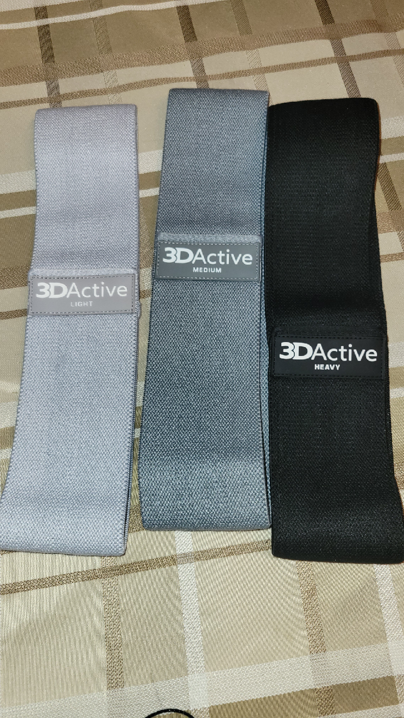 3D Active Resistance Bands - Light, Medium, Heavy - photo 2
