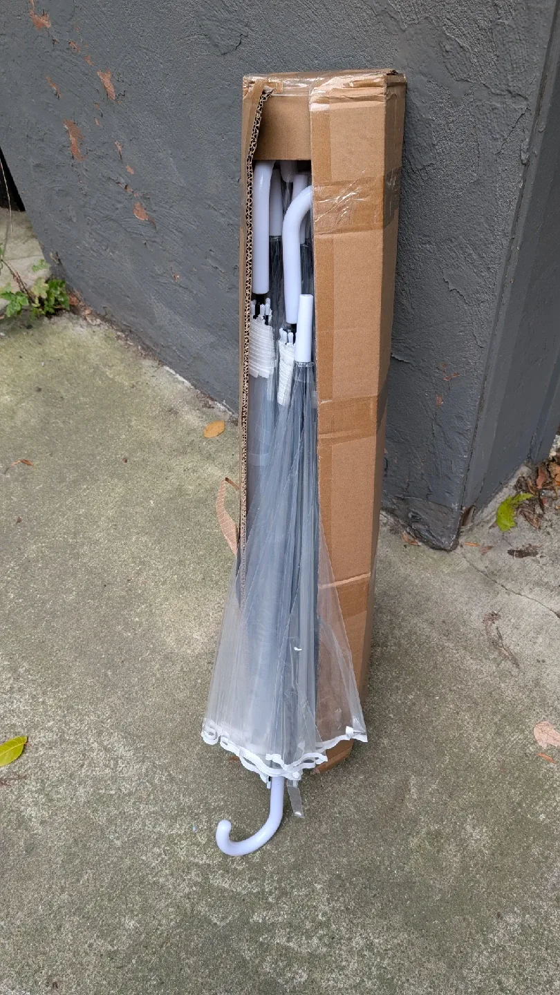 16 Clear Umbrellas- New in Box