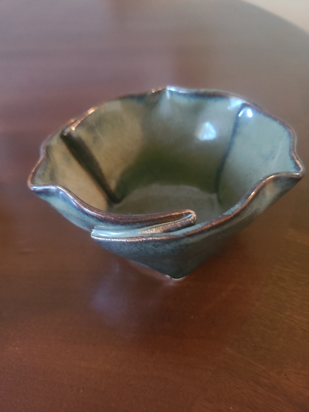 Handmade Ceramic Bowl, Green