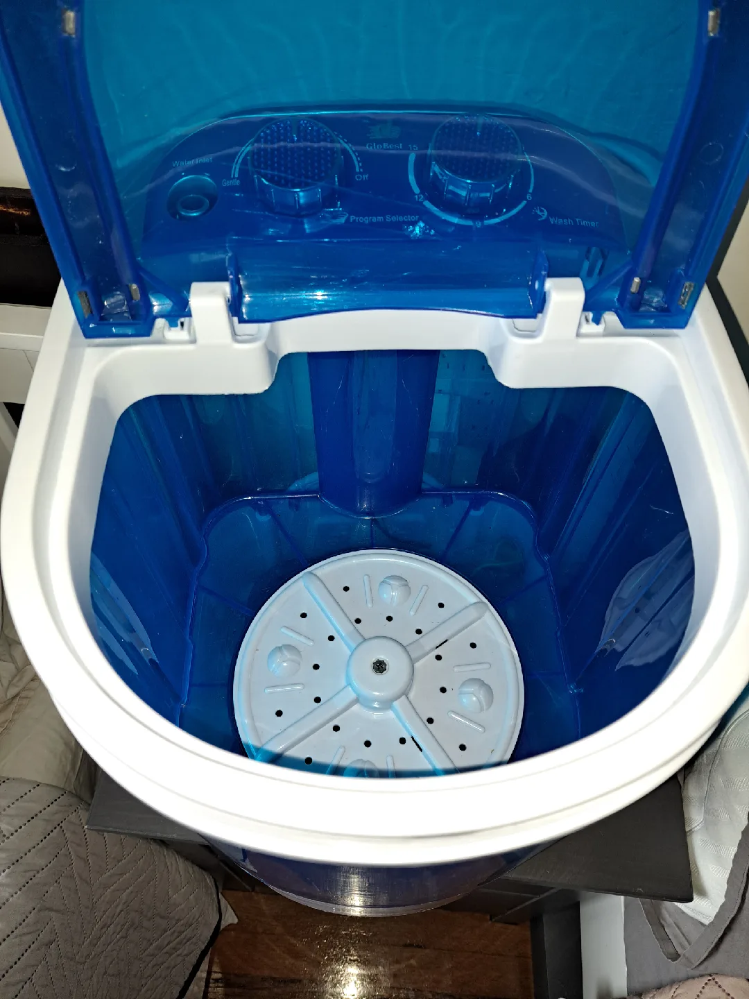 Portable Washing Machine, Blue/White image indicator(3)