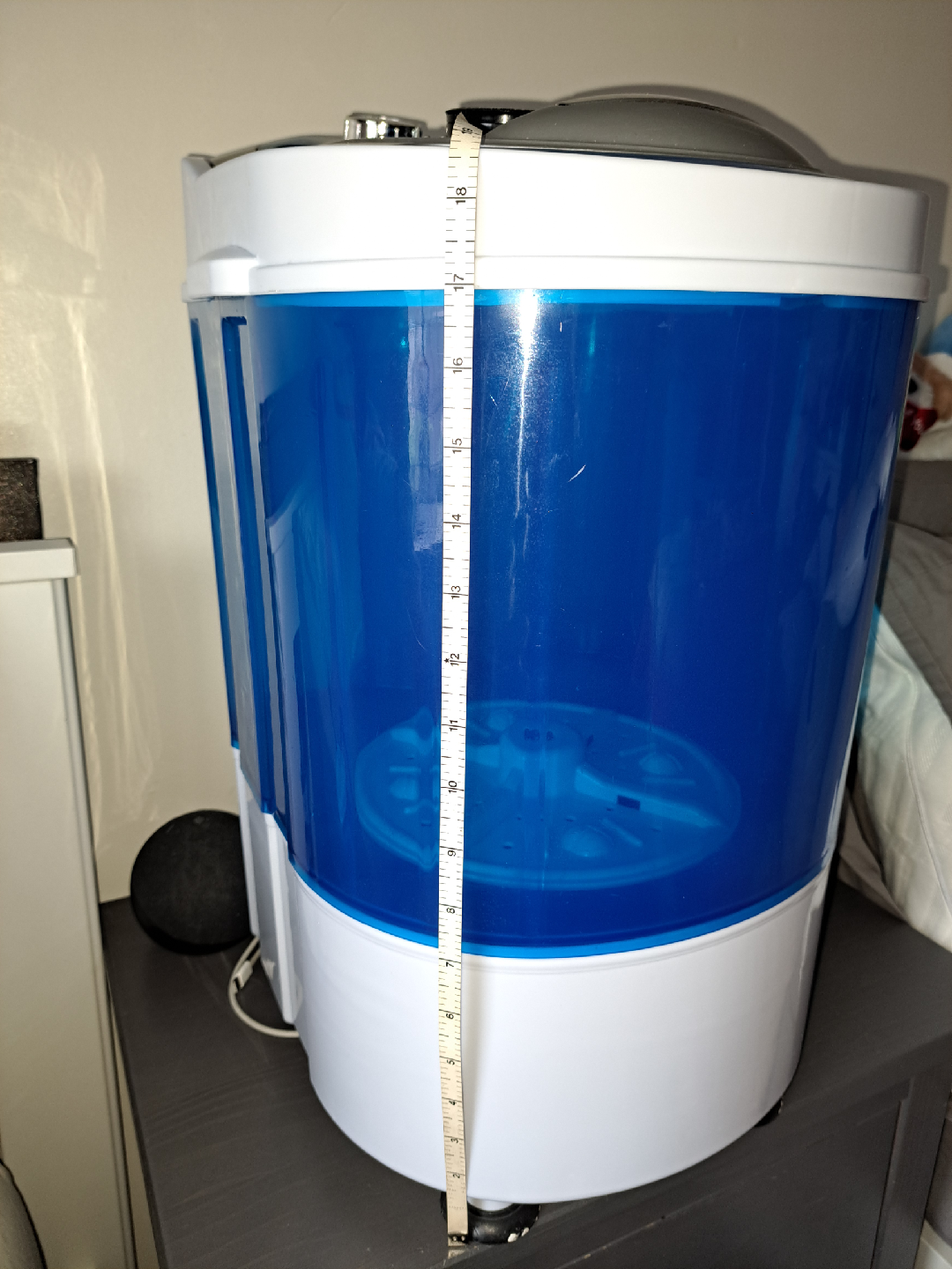 Portable Washing Machine, Blue/White - photo 4