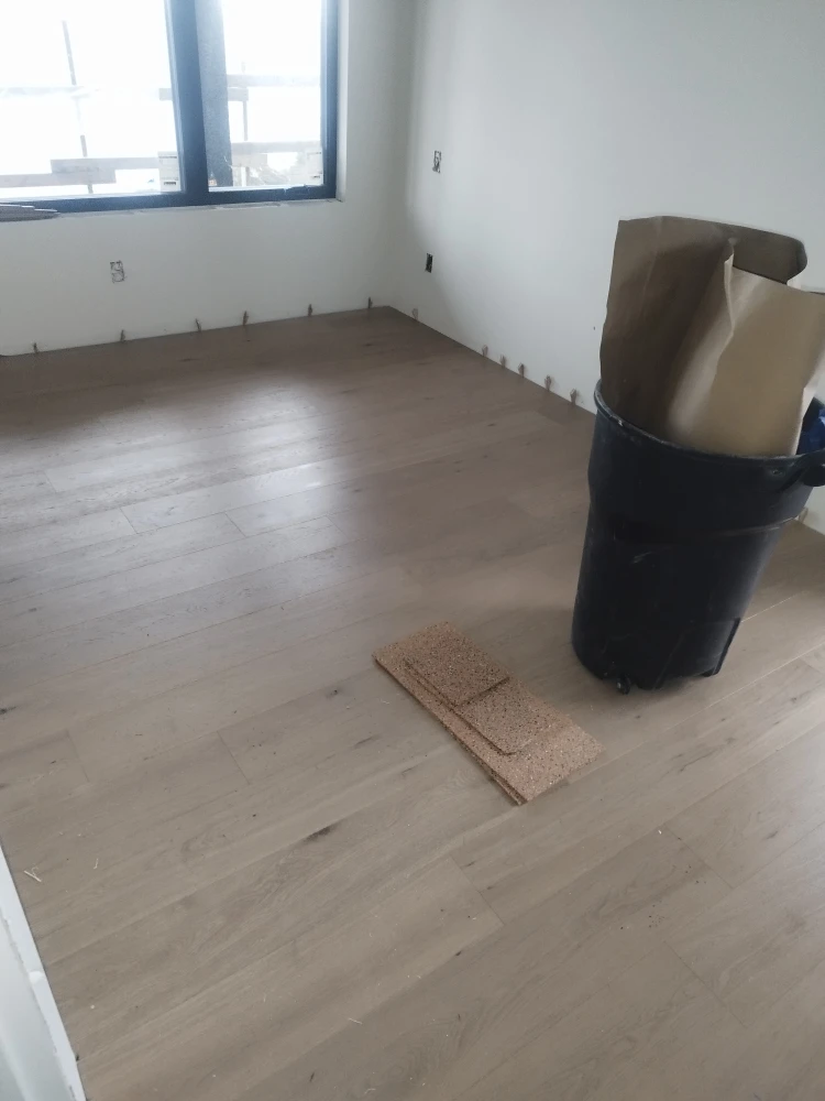 engineered hardwood glue down installation - photo 3