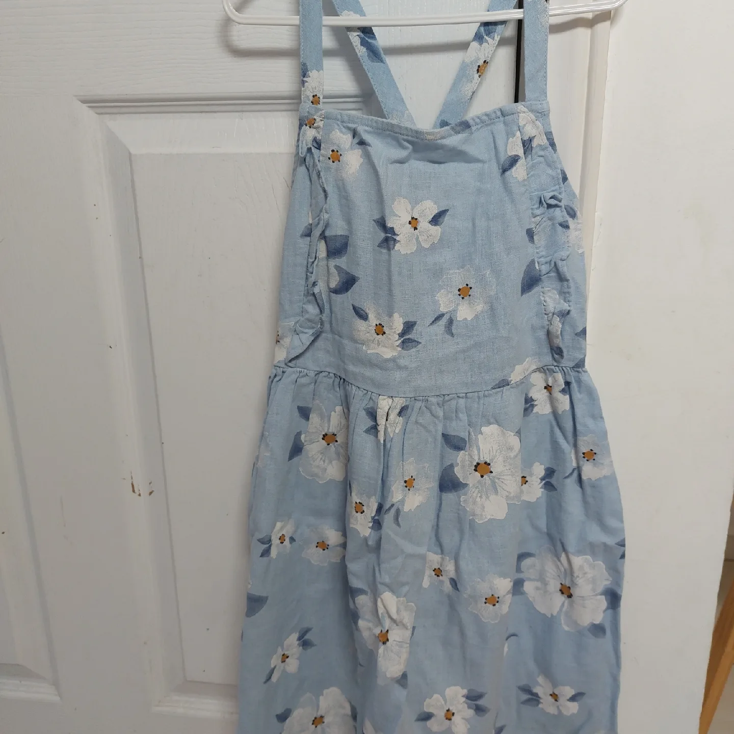 Carter's Blue Floral Dress Size 8 image indicator(3)