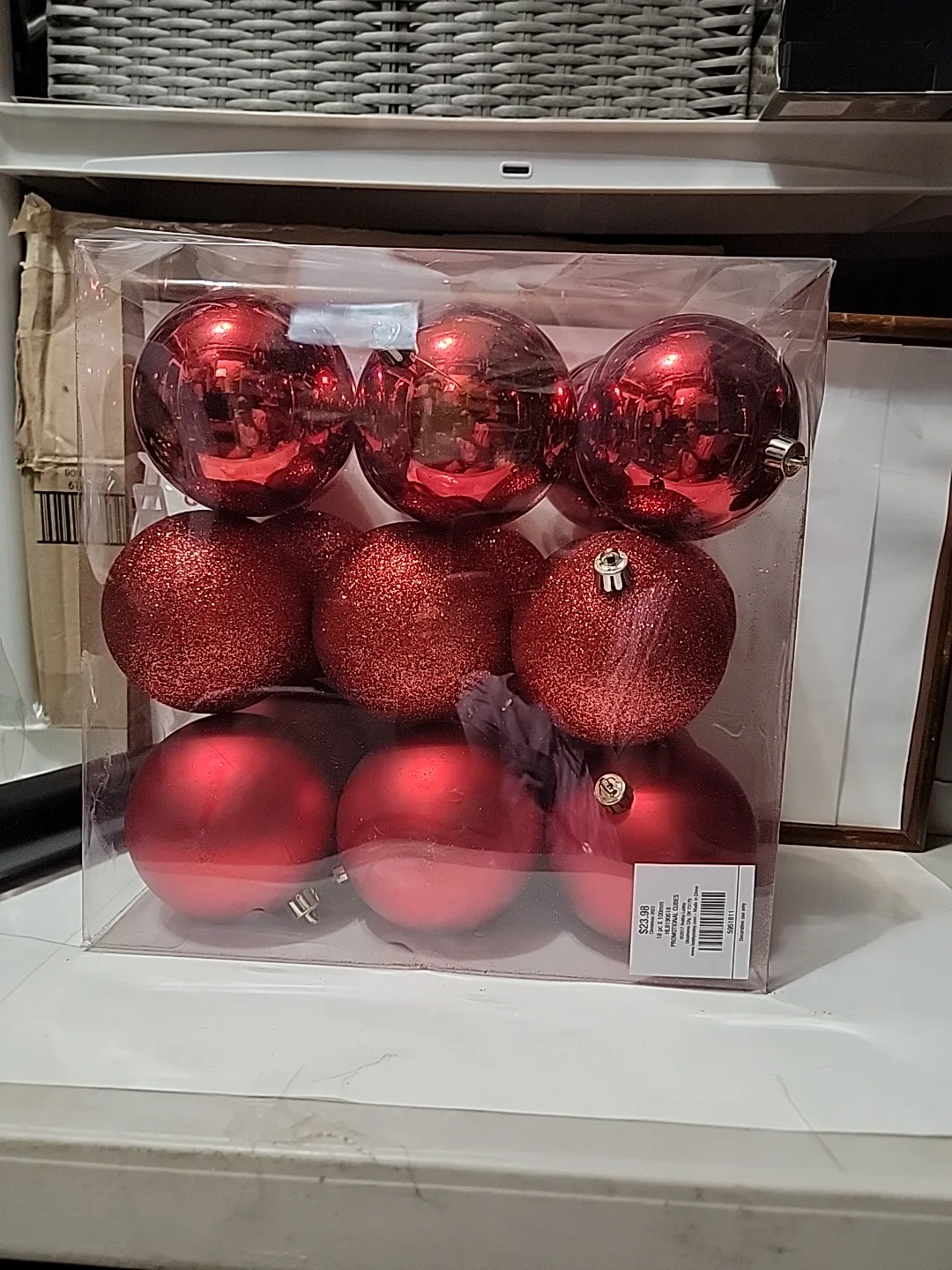 Hobby Lobby Red Christmas Ornaments - 18 pc Set image indicator(3)