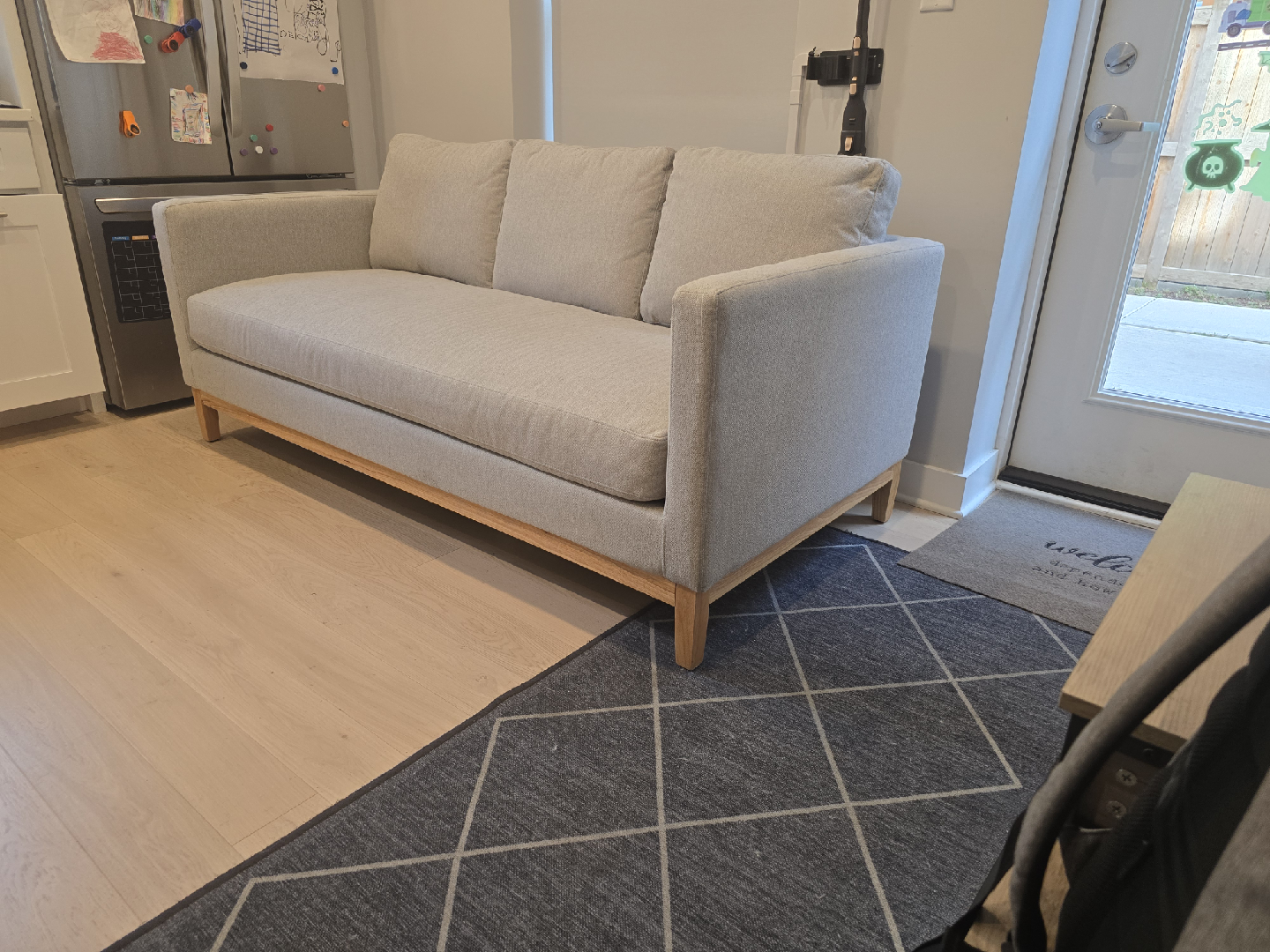 Modern Grey 3 Seat Sofa - photo 3