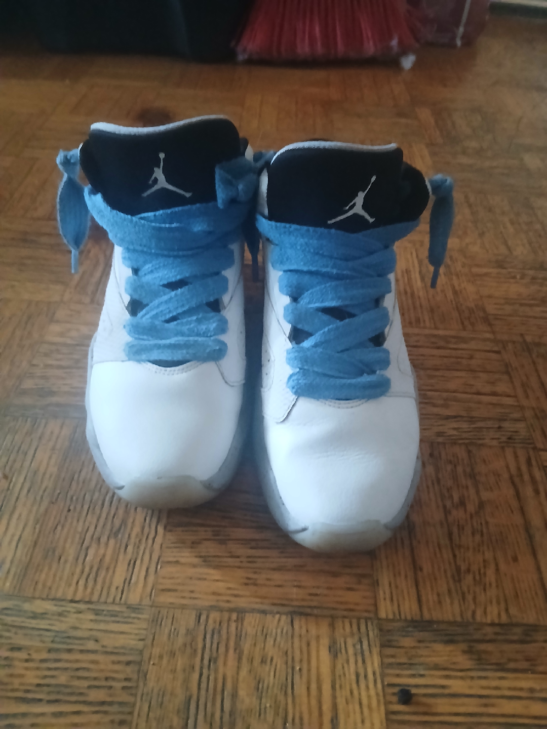 Jordan Flight 45 High White/Carolina Blue - photo 2