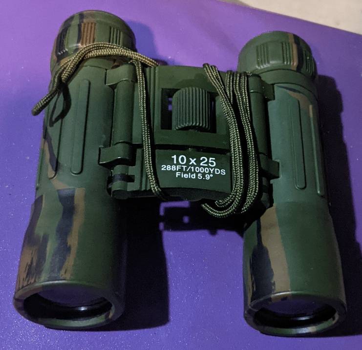 10x25 Field 5.9° Binoculars - Green