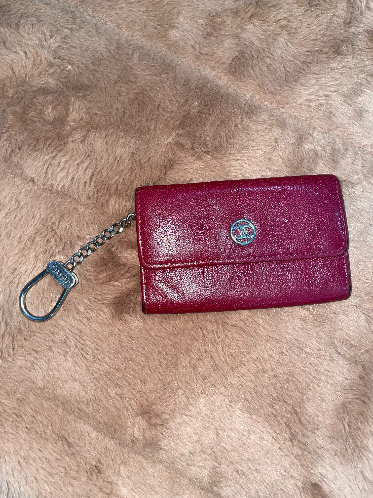 Chanel Burgundy Key Holder thumbnail