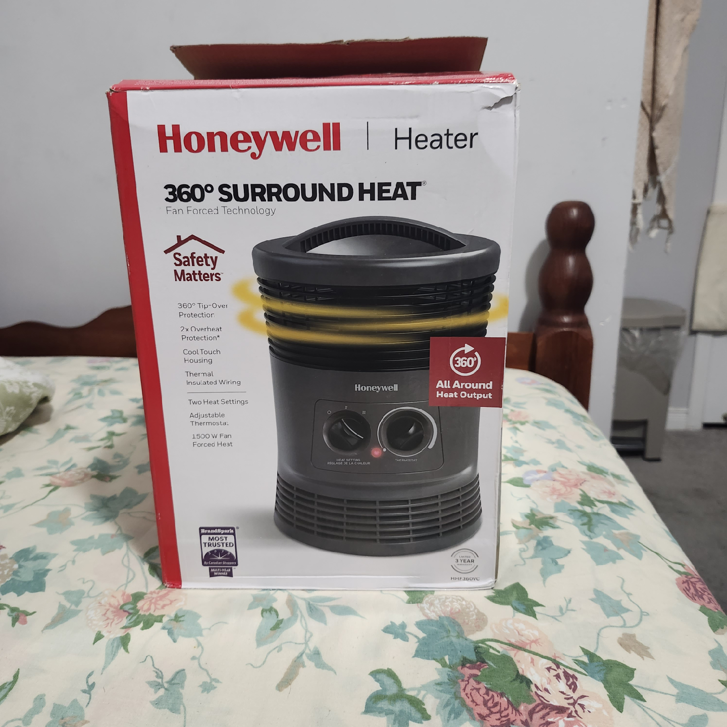 Honeywell 360° Surround Heat Fan Forced Heater - photo 3