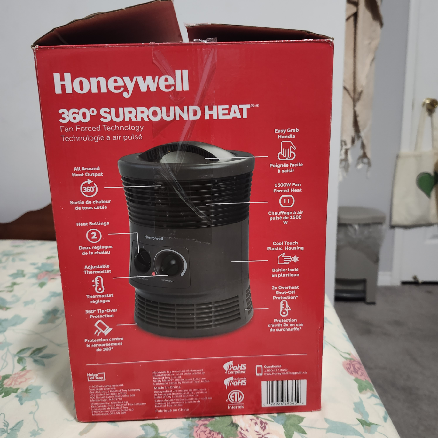 Honeywell 360° Surround Heat Fan Forced Heater - photo 4