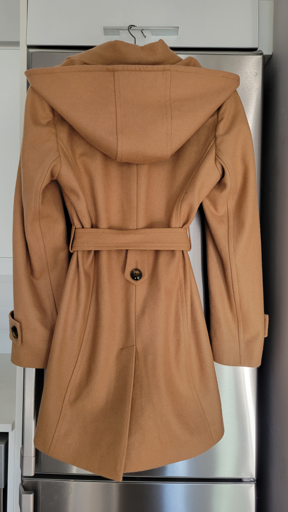 London Fog Tan Hooded Belted Trench Coat - photo 2