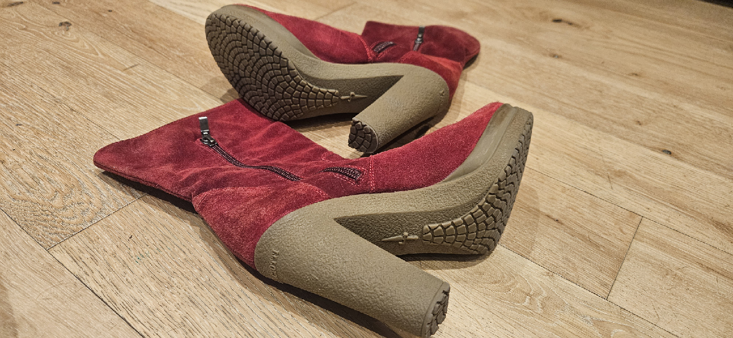 Cesare Paciotti 4US Burgundy Suede Boots - photo 4