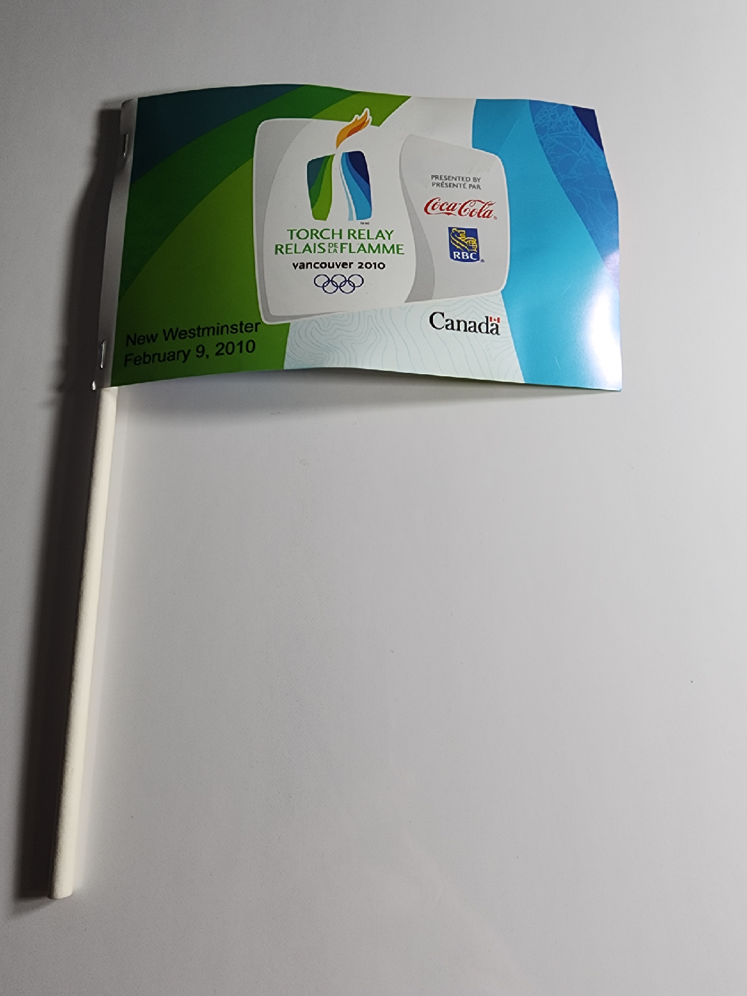 Vancouver 2010 Olympics Torch Relay Flag