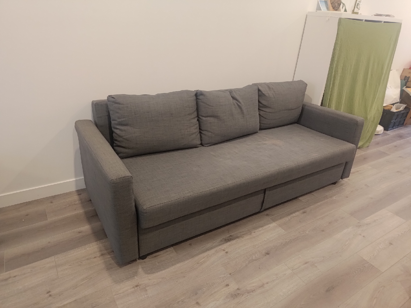 Grey Sofa Bed - 88 5/8" x 33 7/8"