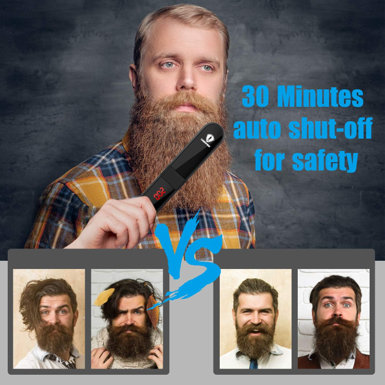 Beard Straightener with FREE Beard Oil Anti-Scald Beard - photo 3