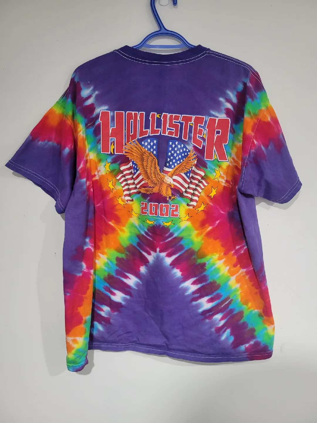 Hollister Tie Dye 4th of July Rally 2002 T-Shirt XL image indicator(5)