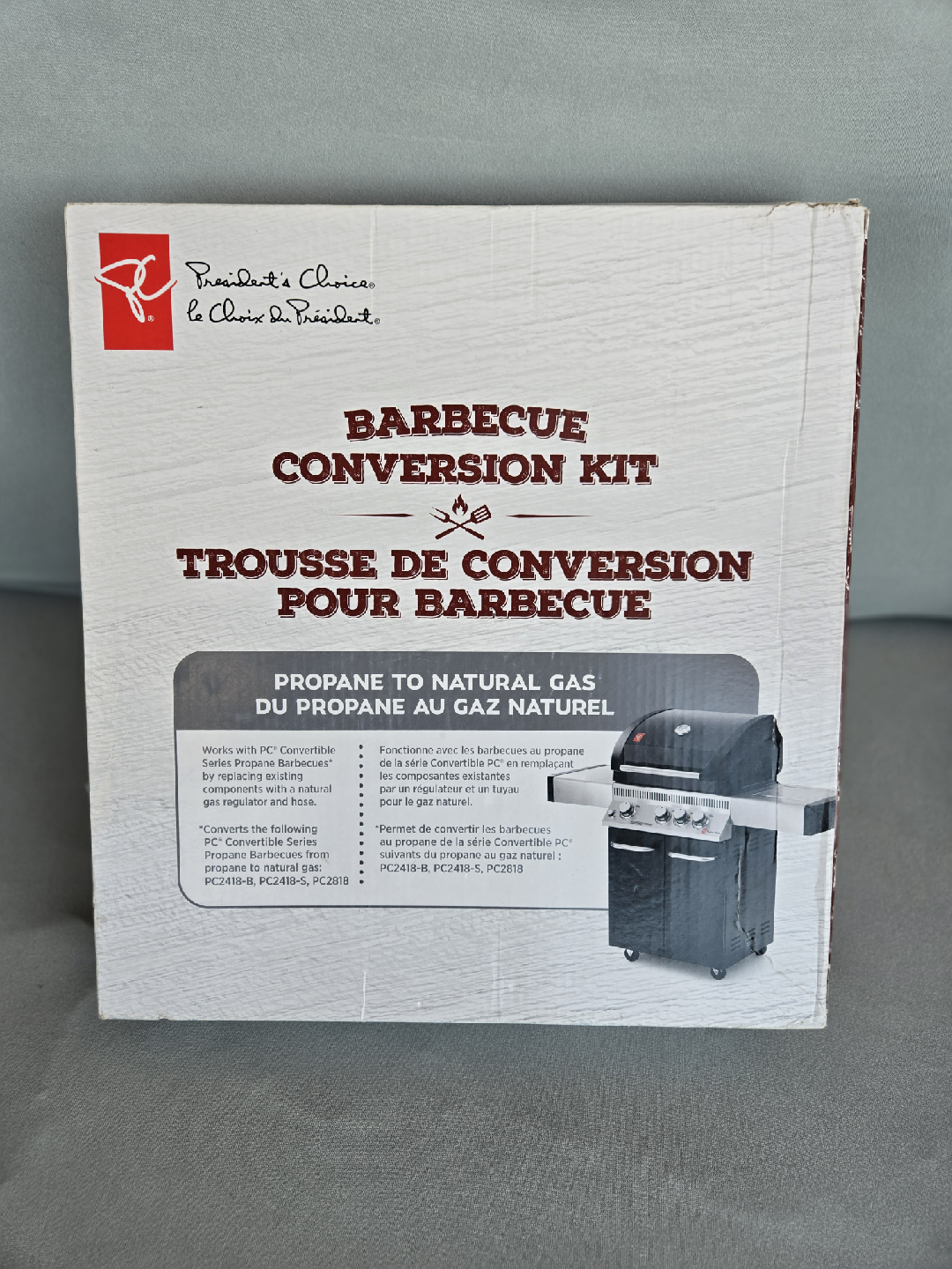 Brand new sealed pc presidents choice bbq conversion kit