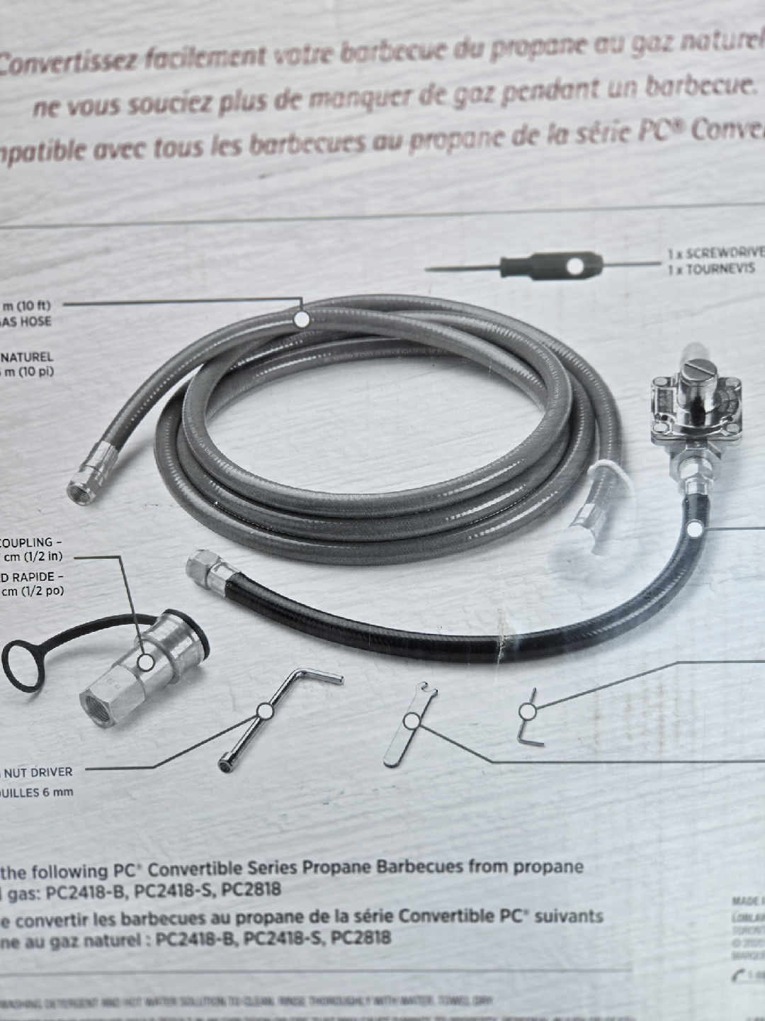 Brand new sealed pc presidents choice bbq conversion kit - photo 3