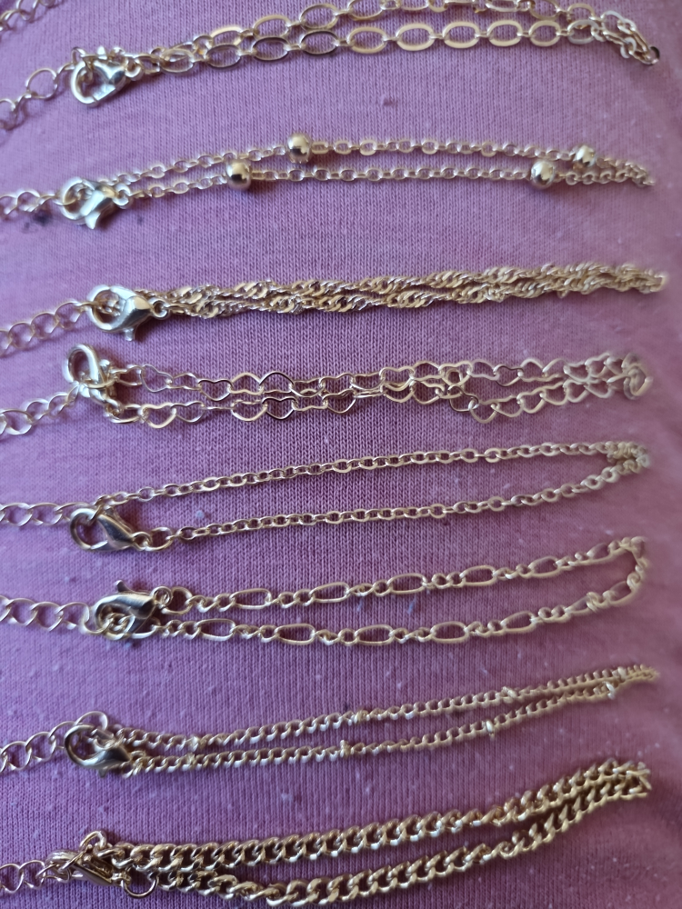 Gold Coloured Chain Bracelets - photo 3