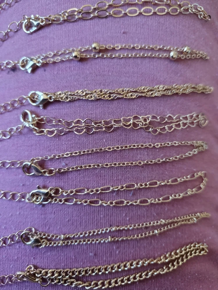 Gold Coloured Chain Bracelets image indicator(3)