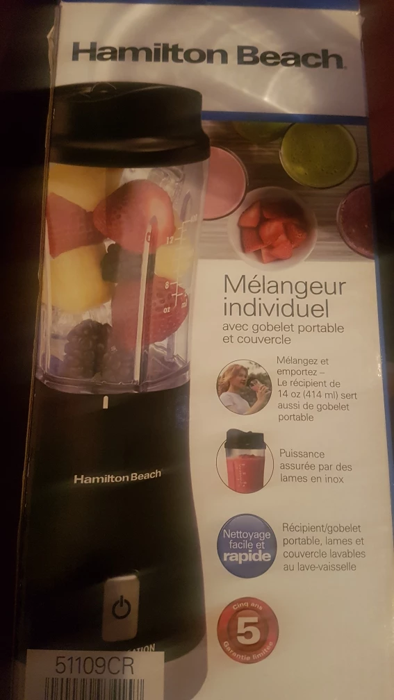 New Hamilton Beach Personal Blender - Model 51109CR - photo 4