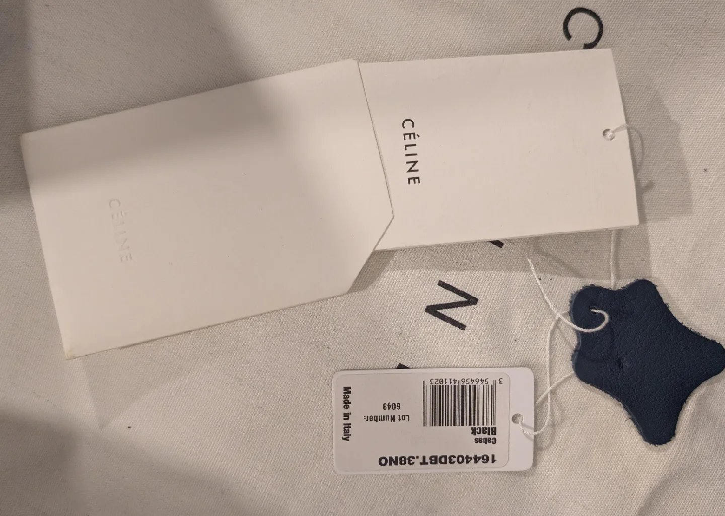 Celine Blue Leather Handbag image indicator(7)