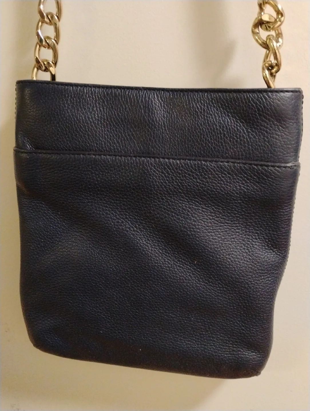Michael Kors Navy Blue Leather Crossbody Bag image indicator(2)