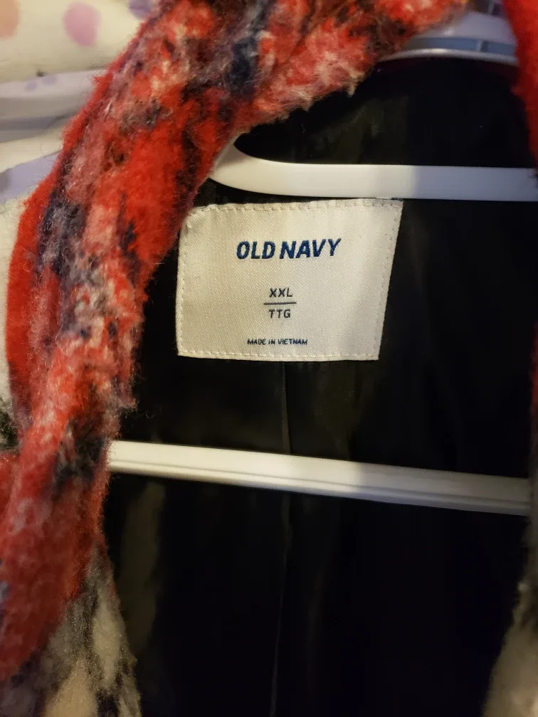 Old Navy Plaid Coat - XXL image indicator(2)
