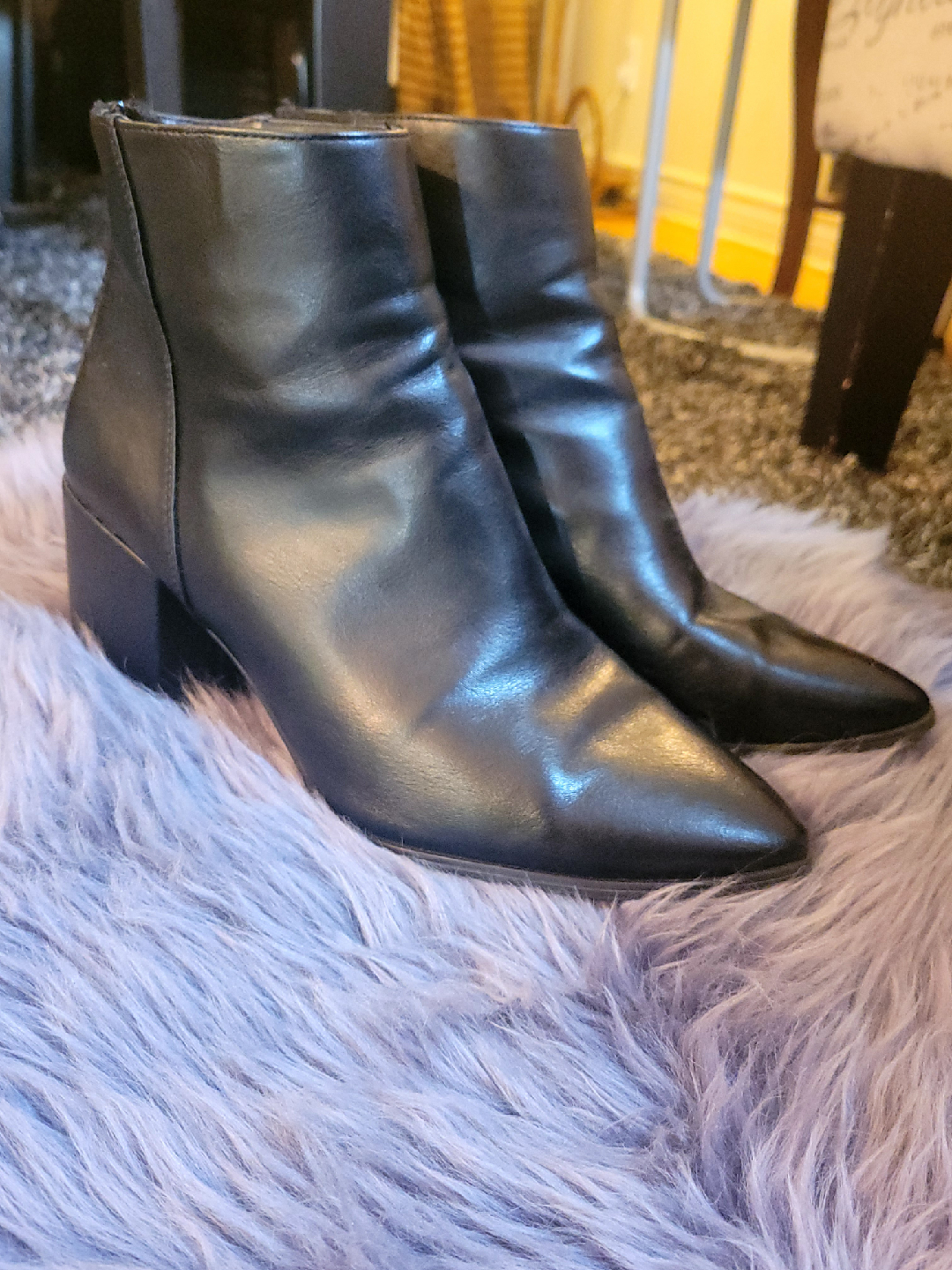 Call It Spring Black Ankle Boots - Size 10